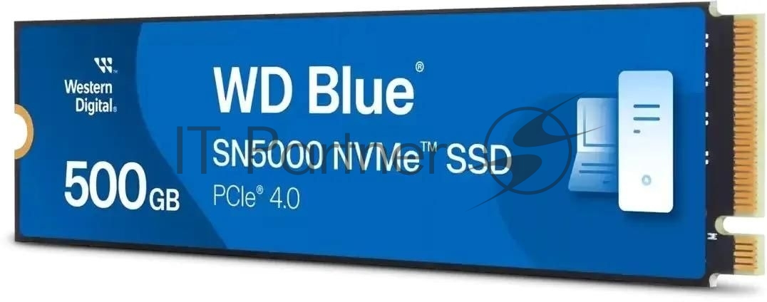 Накопитель SSD WD Blue SN5000, 500Gb, PCIe 4.0 x4, M.2 2280, NVMe, R/W 5000/4000