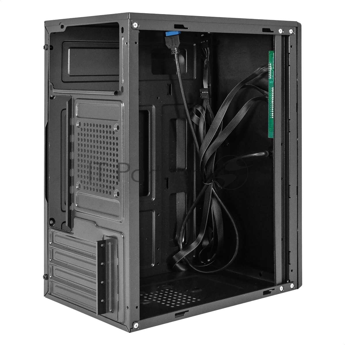Компьютерный корпус Minitower ExeGate BAA-408U (mATX, без БП, 2хUSB/1хUSB 3.0, HD Audio, черный)