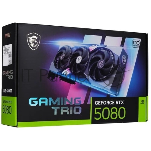 Видеокарта MSI NVIDIA GeForce RTX 5080 16Gb PCI-E 256bit GDDR7 2700/30000 HDMIx1 DPx3 HDCP Ret