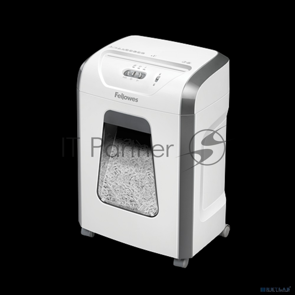 Шредер Fellowes PowerShred 15С белый (секр.P-4) фрагменты 15лист. 19лтр. скрепки скобы пл.карты