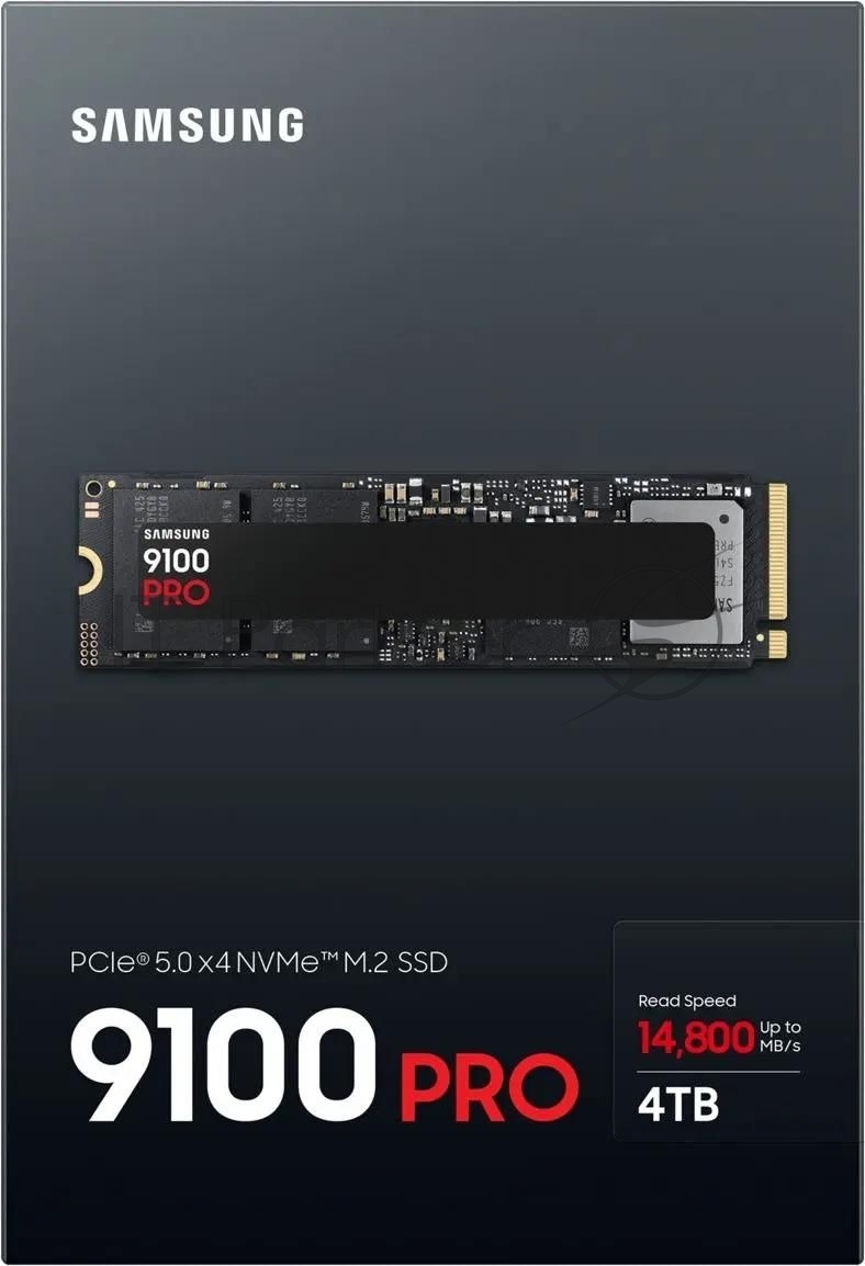 Накопитель SSD 4Tb Samsung 9100 PRO, M.2, PCI-E 5.0 x4, TLC 3D NAND R/W - 14800/13400 Mb/s
