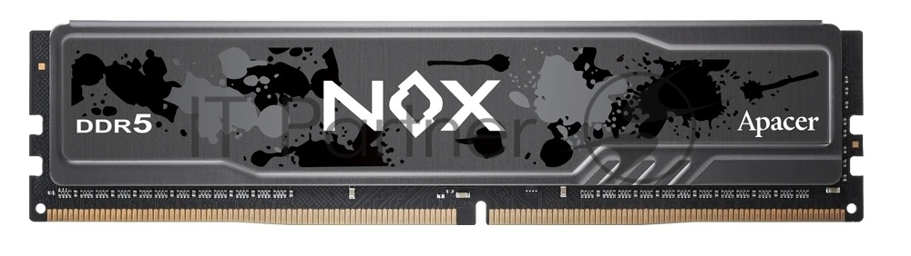 Оперативная память Apacer Nox, DDR5, 16Gb (1x16 GB), 6000 MHz, CL40, DIMM, радиатор, черный