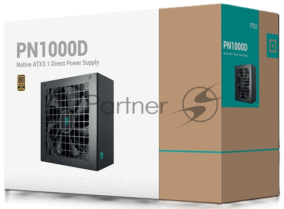 Блок питания Deepcool GAMERSTORM PN1000D (ATX 3.1, 1000W, PWM 120мм fan, Active PFC, 80 PLUS GOLD, Active PFC + Full Bridge SRC LLC + DC/DC, Gen5 PCIe) RET