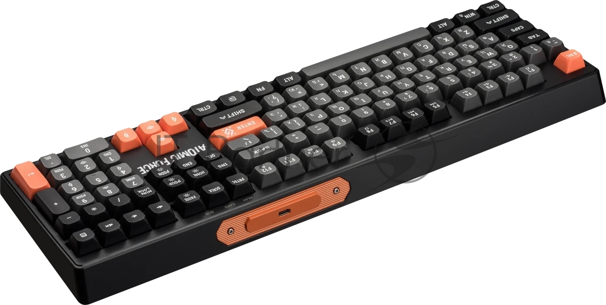 Клавиатура проводная игровая Defender Atomic Force GK-005 RU,чер/сер,108кн+FN,радуж,1.5м