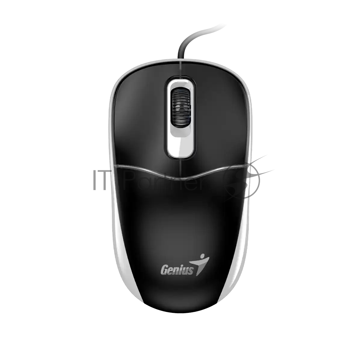 Мышь проводная Genius DX-111 черно-серый, 1200 dpi, USB, кнопки - 3
