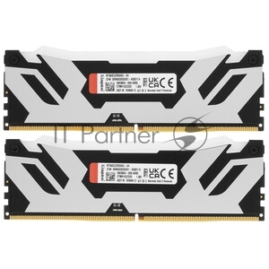 Оперативная память Kingston Fury Renegade, DDR5, 64Gb (2x32Gb), 6400MHz, CL32, радиатор, белый