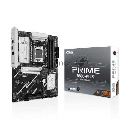 Материнская плата ASUS PRIME B850-PLUS, AM5, AMD B850, 4xDDR5, 4xSATA, 3xM.2, 1xPCIe 5.0 x16, 1xPCIe 4.0 x16, 1xDP, 1xHDMI, 1x2.5Gb LAN, 4xUSB-A 10Gbps, 1xUSB-C 10Gbps, 2xUSB-A 5Gbps, 2xUSB-A 2.0, 3x3.5 мм, 7.1, ATX
