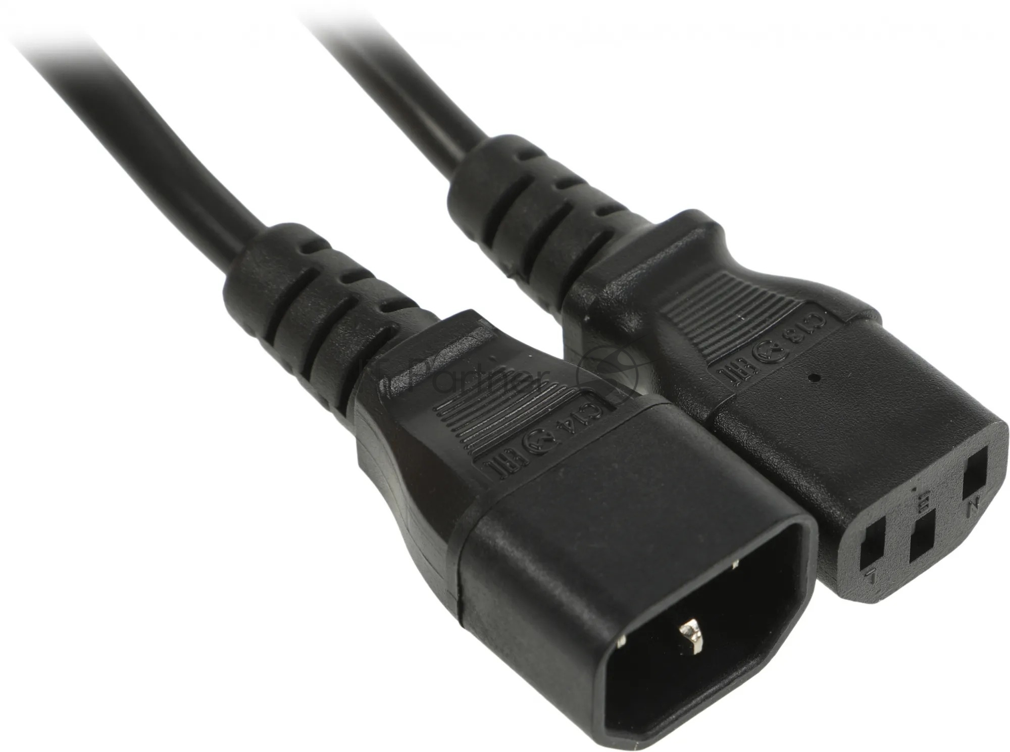 Шнур сетевой Rexant IEC 320 C13 – IEC 320 C14 3x0,75мм², 0,6м