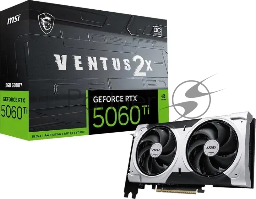 Видеокарта MSI RTX 5060 8G VENTUS 2X OC RTX 5060 8Gb 128bit GDDR7 2527/28000 HDMIx1 DPx3 HDCP Ret