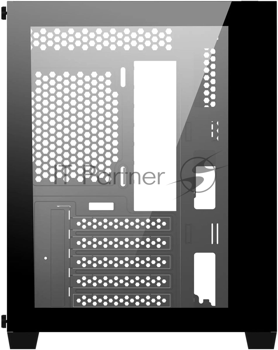 Компьютерный корпус Bloody BD-CC108 черный без БП mATX 9x120мм 2xUSB 3.0 audio bott PSU