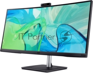 Монитор 34" Acer CB343CURDbemiiphcuzx IPS 3440x1440, 60 Гц, 4 мс, 21:9, 300 кд/м², 2xHDMI 2.0, DP, USB Type-C (90 Вт), USB Hub, HDR10, FreeSync, динамики, веб-камера 5 Мп, изогнутый экран (3800R), черный