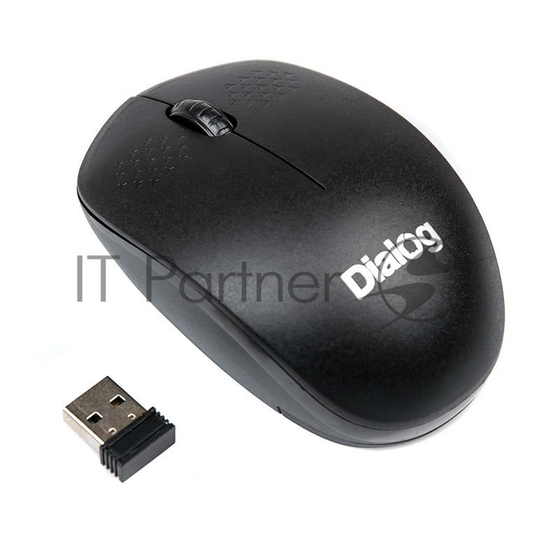 Мышь беспроводная Dialog Comfort MROC-13U черный, 1200 dpi, радиоканал, USB, кнопки - 3
