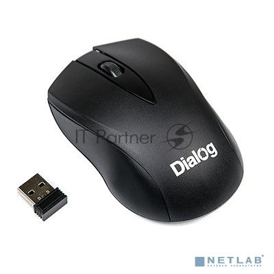 Мышь беспроводная Dialog Comfort MROC-15U черный, 1200 dpi, радиоканал, USB, кнопки - 3