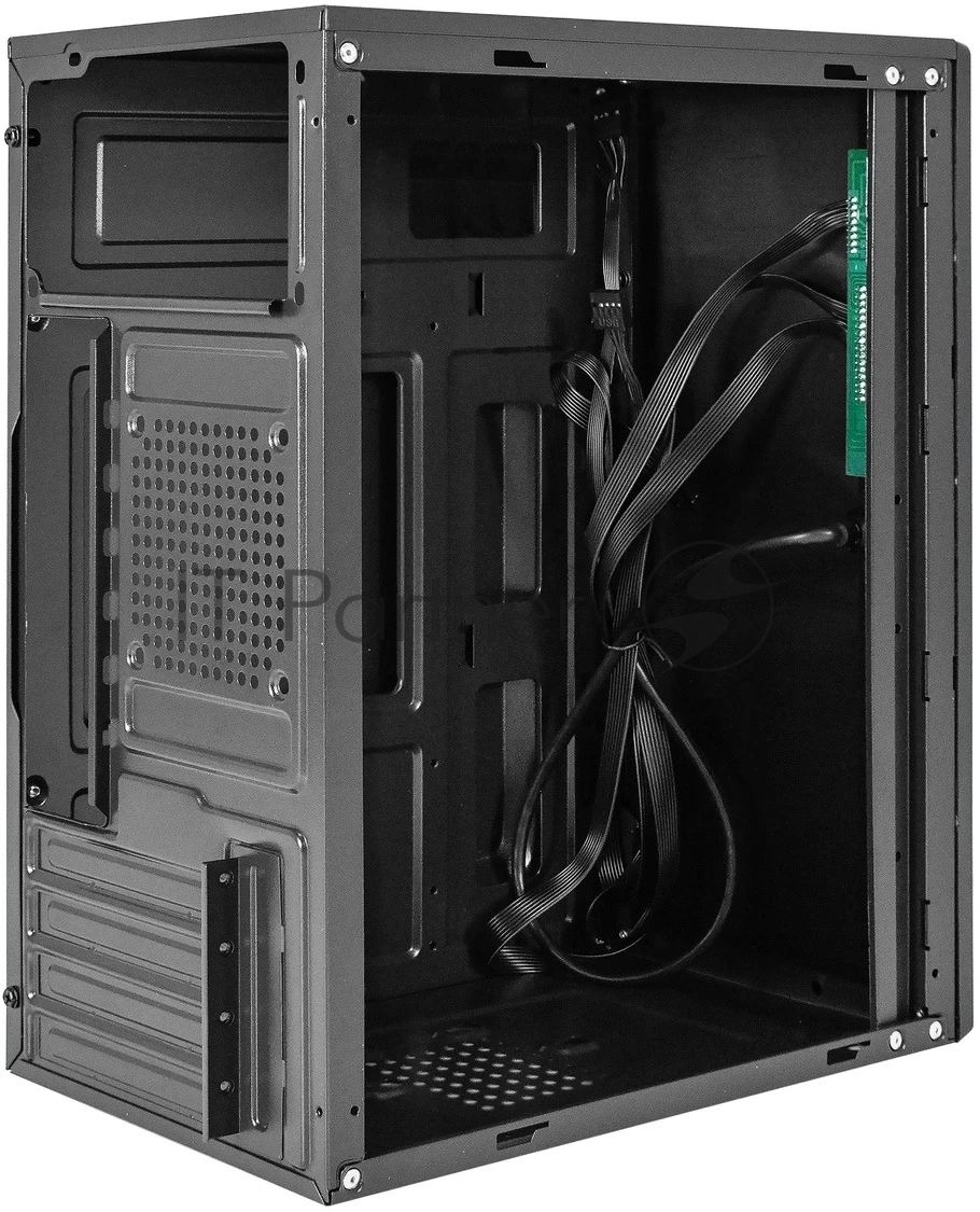 Компьютерный корпус Minitower ExeGate BAA-408-UNS350 (mATX, БП UNS350 с вент. 12см, 2*USB, HD Audio, черный)