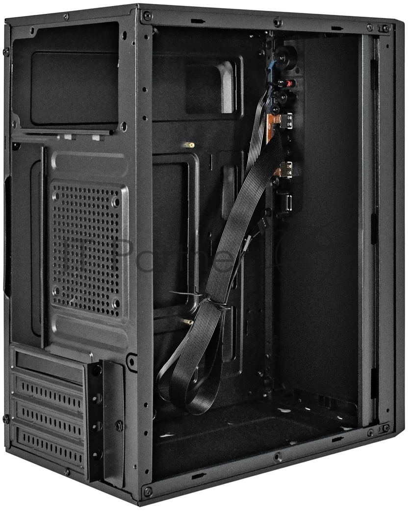Компьютерный корпус Minitower ExeGate BAA-308UC-UNS450 (mATX, БП UNS450 с вент. 12см, 1хUSB/1хUSB 3.0/1хTypeC, HD Audio, черный)