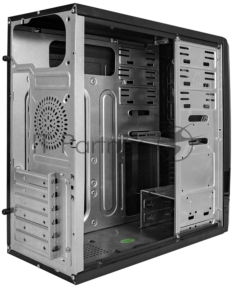 Компьютерный корпус Miditower ExeGate CP-604-UNS400 (ATX, БП UNS400 с вент. 12см, 2*USB, аудио, черный)