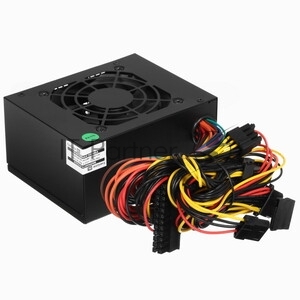 Блок питания 550W ExeGate M550 GOLD (SFX, APFC, КПД 90% (80 PLUS GOLD), 9см fan, 24pin, (4+4)pin, 2xPCI-E, 6xSATA, 3xIDE, 1xFDD, Full Cable Management, black, ATX adapter, Retail box)