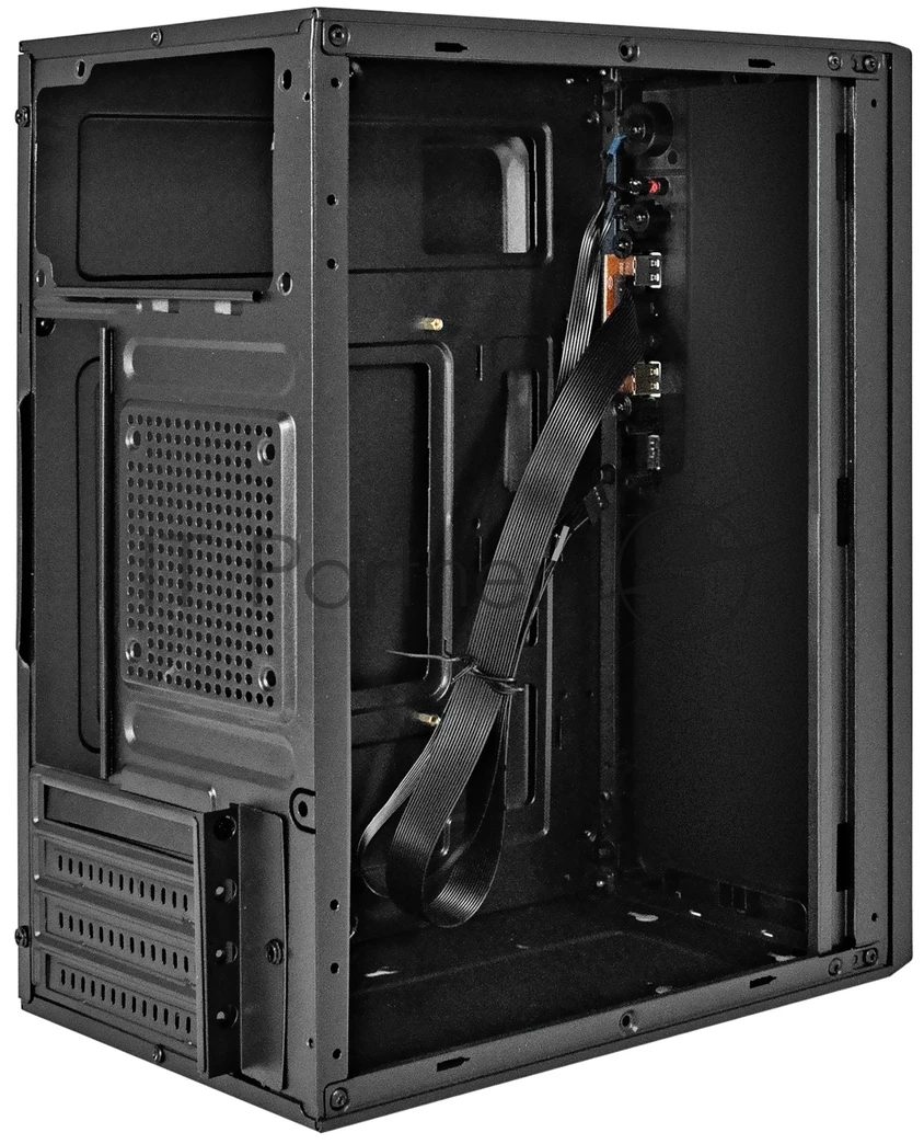 Компьютерный корпус Minitower ExeGate BAA-308U2-AA500 (mATX, БП AA500 с вент. 8см, 1хUSB+2хUSB 3.0, HD Audio, черный)