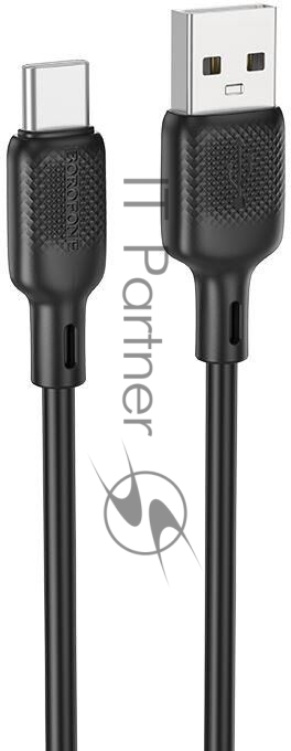 Кабель BOROFONE (6941991115554) BX113 USB 3.0A для Type-C черный 3 м