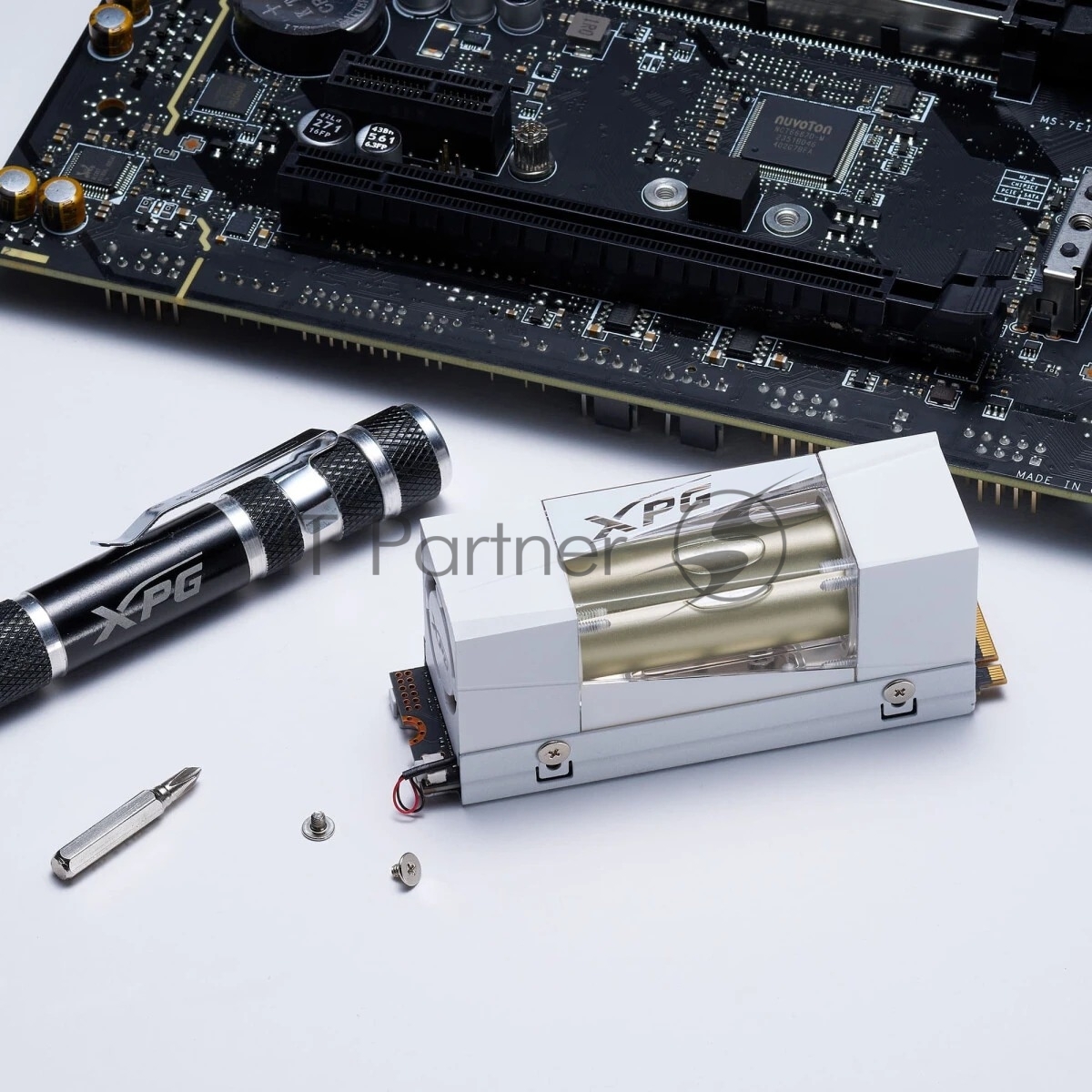 Накопитель SSD ADATA XPG MARS 980 STORM, 1000Gb, M.2(22x80мм), NVMe, PCIe 5.0 x4, 3D NAND, R/W 14000/10000Mb/s, IOPs 1 600 000/1 650 000, TbW 740, DWPD 0.4, with Heat Sink (5 лет)