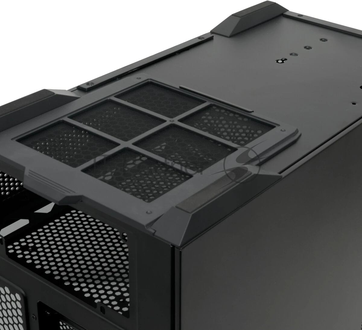 Компьютерный корпус без блока питания HSPD F711-TGbK, Panoramic Full Tower, Black, TG, 0.7 SPCC, no fans ATX, mATX, mITX 190/420/280мм 2x2.5", 2x3.5", 7xPCI 1xUSB-A 3.0, 1xUSB-C 445x235x475мм