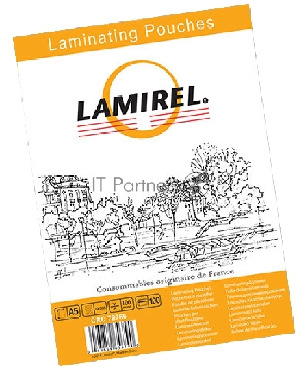 Пленка для ламинирования Lamirel А5, 100мкм, 100 шт.