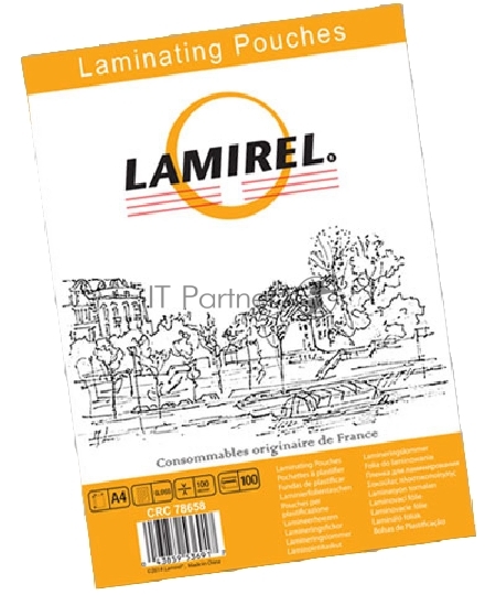 Пленка для ламинирования Lamirel А4, 100мкм, 100 шт.