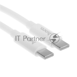 Кабель HOCO (6931474783264) силикон 1м USB 3.0A PD 60W для Type-C Type-C белый 1 м