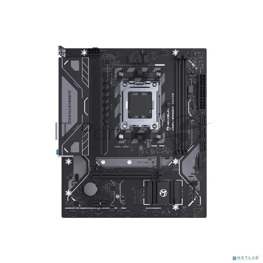 Материнская плата Maxsun MS-Challenger B650M V2, AM5, AMD B650, 2xDDR5, 3xSATA, 1xM.2, 1xPCIe 4.0 x16, 1xPCIe 3.0 x1, 1xDP, 1xHDMI, 1xRJ45, 4xUSB-A 5Gbps, 2xUSB-A 2.0, 3x3.5 мм, 5.1, mATX