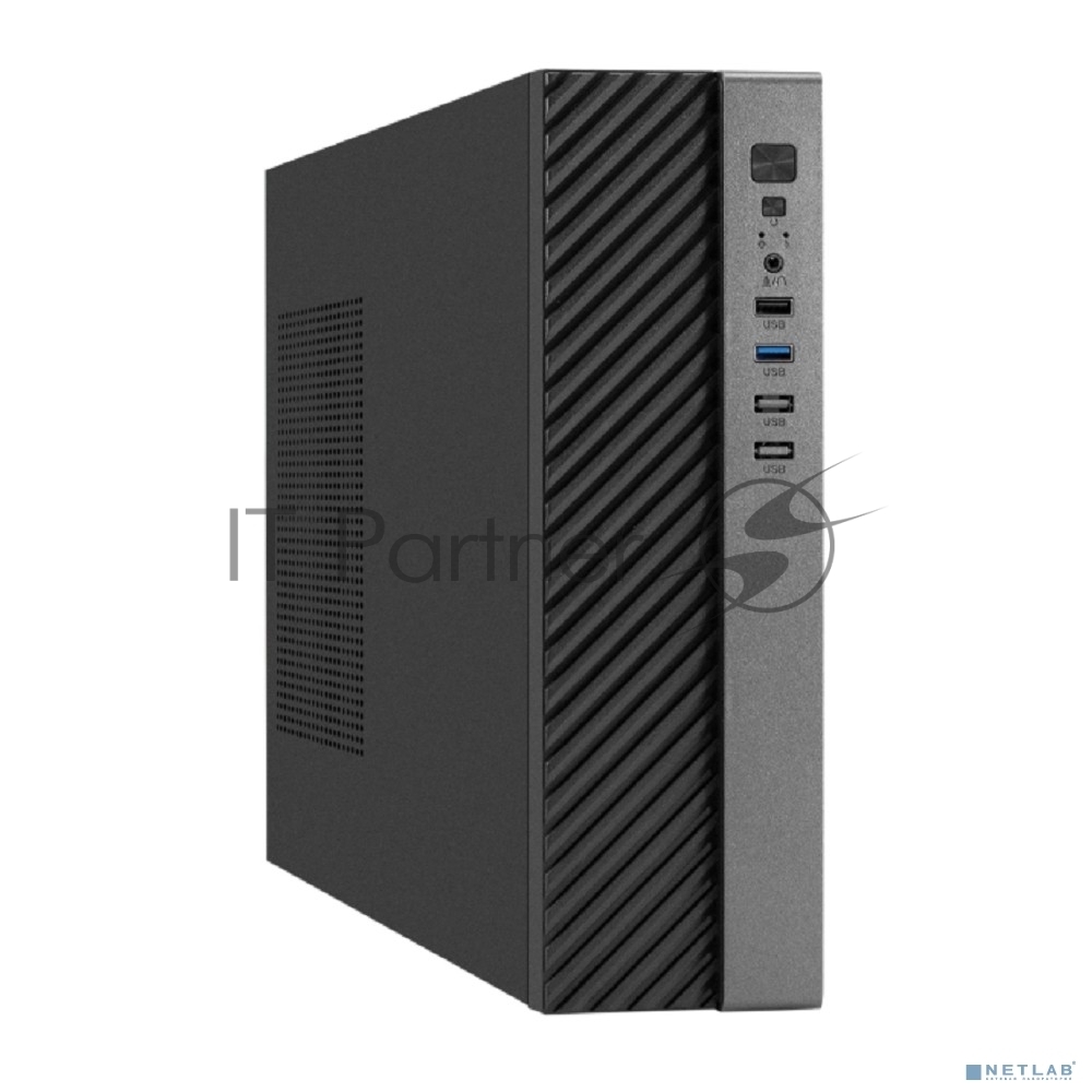 Компьютерный корпус Desktop ExeGate MI-302U (mATX/mini-ITX, без БП, 1хUSB+1хUSB 3.0, HD аудио, черный)