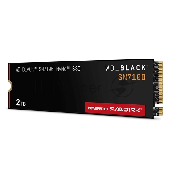 Накопитель SSD 2TB WD Black SN7100, M.2 2280, PCI-E 3x4, R/W - 7250/6900 Mb/s 3D-NAND TLC