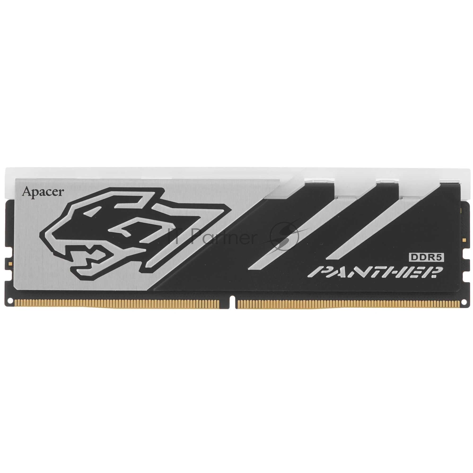 Оперативная память Apacer Panther RGB, DDR5, 16GB (1x16GB), 6000 MHz, CL40, с радиатором, черно-серый, RGB