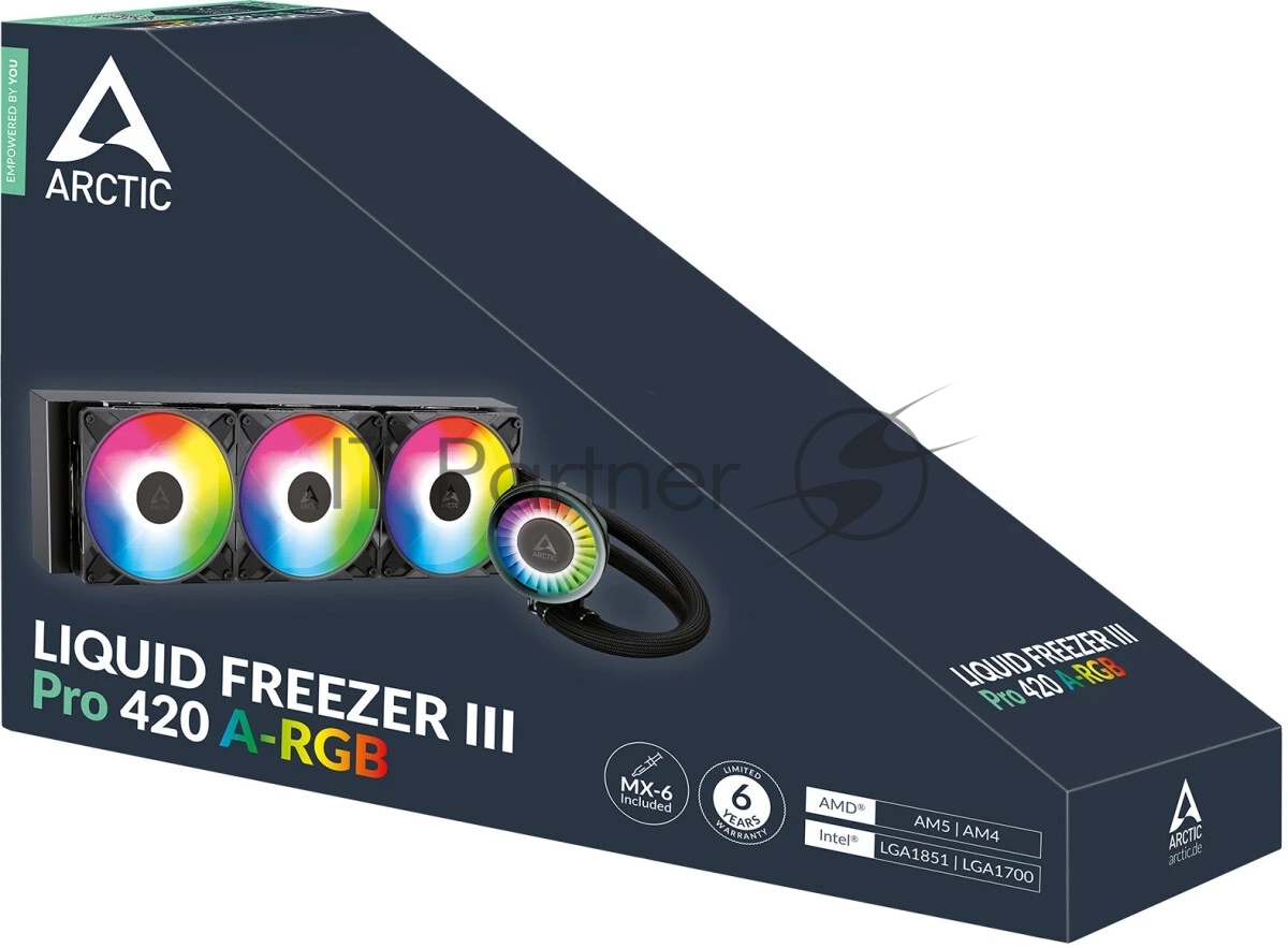 Система жидкостного охлаждения Arctic Cooling Liquid Freezer III Pro 420 A-RGb Multi Compatible All-In-One CPU Water Cooler (ACFRE00185A)