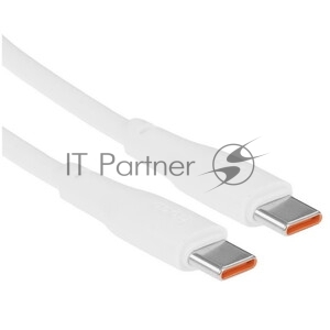 Кабель USB2.0 Hoco Type-C/Type-C, 5А, 240Вт, X93, 1м, белый, коробка