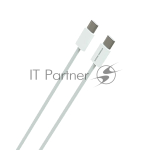 Кабель MORE CHOICE (4620202550385) K77a нейлон USB 3.0A PD 100W для Type-C Type-C 1 м белый