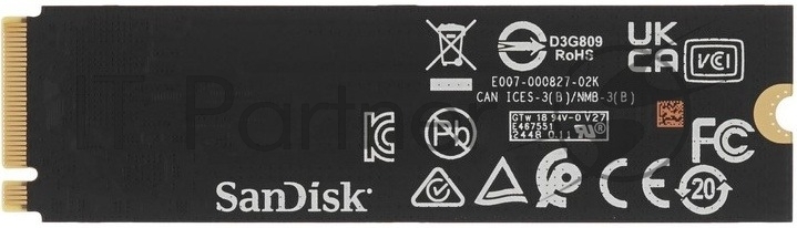 Накопитель SSD Western Digital черный SSD SN7100 M2.2280 PCIe 4.0 500Gb, 6800MBs/5000MBs, TbW 300, WDS500G4X0E, 1 year