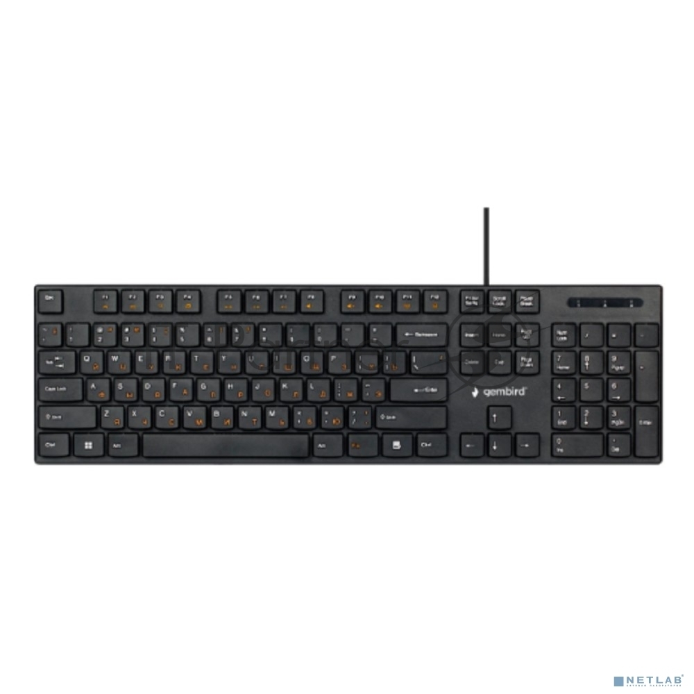 Клавиатура Gembird KB-250 проводная, USB Type-A, чёрный