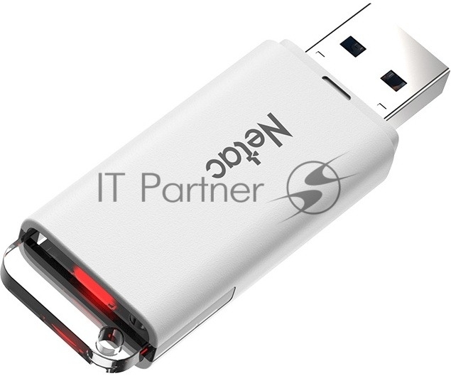 Флешка USB Netac U185 белый USB 3.0 Flash 32Gb, NT03U185N-032G-32WH, LED индикатор
