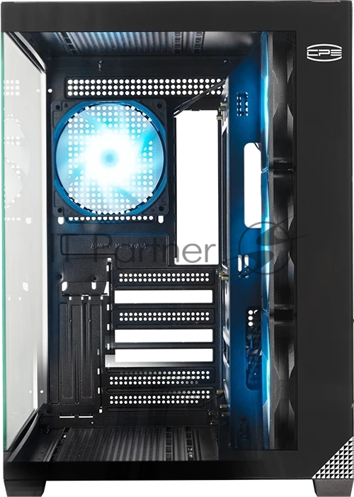 Компьютерный корпус без блока питания PCCooler C3T700 BK, Midi-Tower, TG, no fans, 1xUSB-A 3.0 + 1xUSB-A 2.0 + 1xUSB-C, ATX, mATX, mITX черный