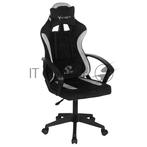Кресло игровое Knight Optimum черный/серый крестов. пластик