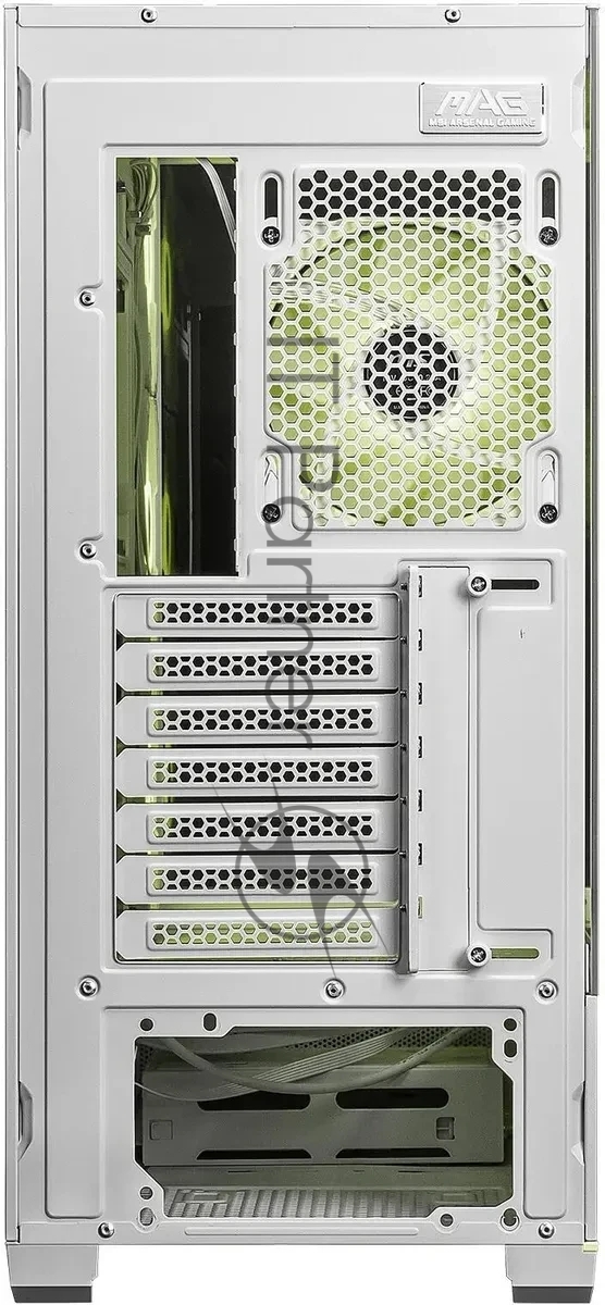 Компьютерный корпус MSI MAG Pano 110R PZ белый без БП ATX 6x120мм 7x140мм 2xUSB 3.0 1xUSB3.1 audio AirDuct bott PSU
