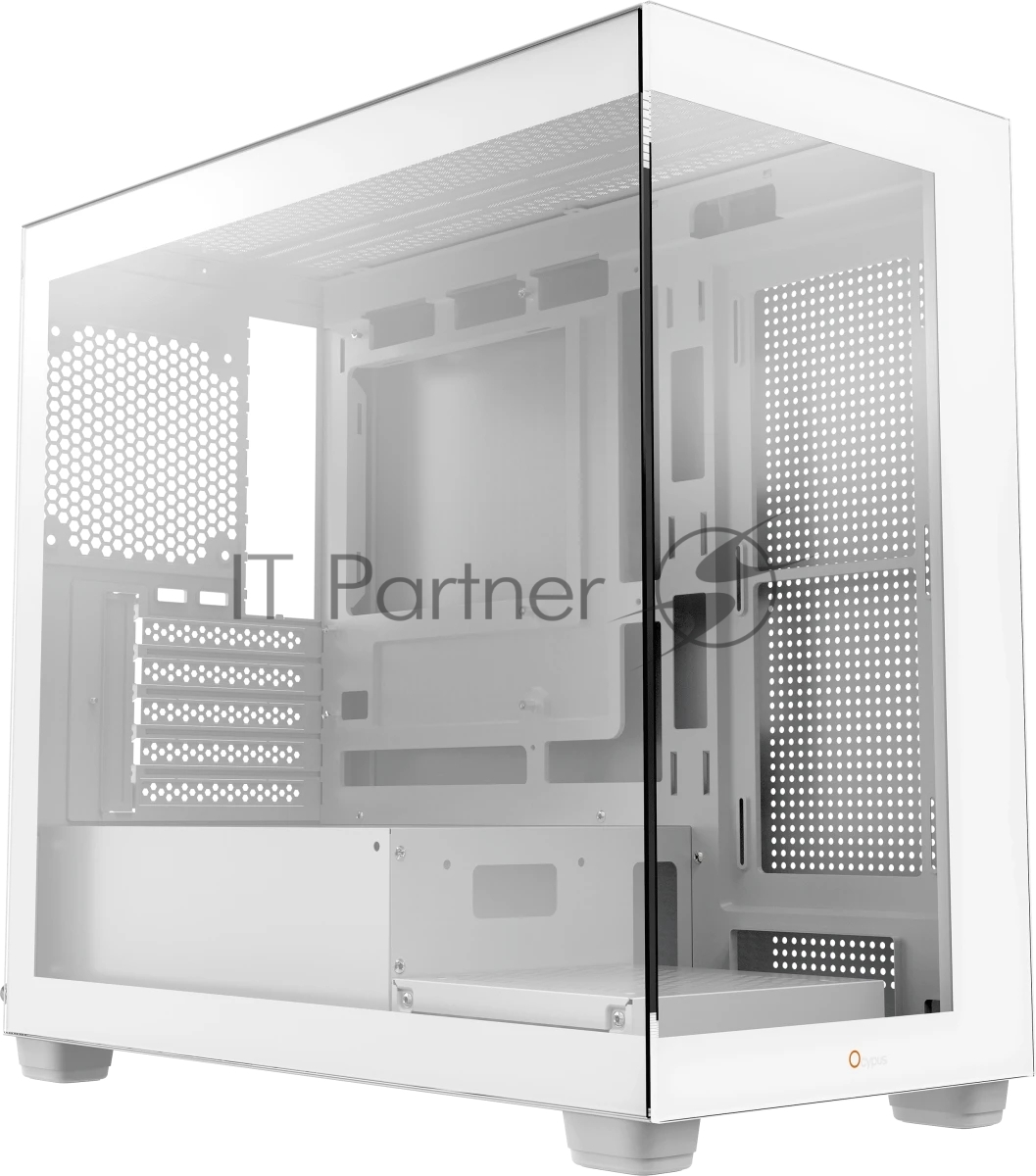 Компьютерный корпус Case Ocypus Gamma C52 WH mATX / win / white / no PSU / Tempered Glass