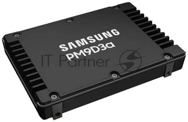 Накопитель SSD Samsung PM9D3a, 960Gb, U.3(2.5" 15мм), NVMe, PCIe 5.0x4, 3D TLC, R/W 12000/1600Mb/s, IOPs 1 000 000/70 000, TbW 1752, DWPD 1 (12 мес.)