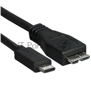 Кабель GoPower Type-C (m)-microUSB-B (m) 0.5м ПВХ черный Premium Zip-Lock c подвесом (1/200)