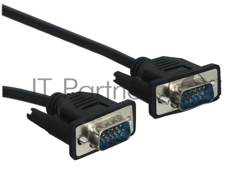 Кабель GoPower VGA (m)-VGA (m) 1,8м ПВХ черный Premium Zip-Lock c подвесом (1/100)