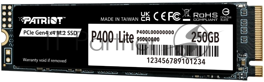 Накопитель SSD M.2 2280 PCIE 250Gb P400 Lite PATRIOT P400LP250GM28H