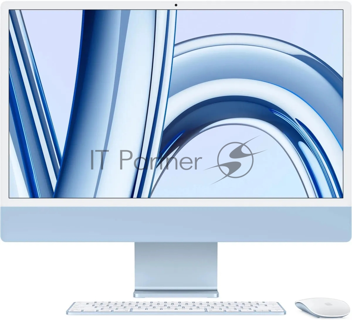 Моноблок Apple iMac A2874 24" 4.5K M3 8 core (4) 8Gb SSD 256Gb 8 core GPU macOS WiFi BT 143W клавиатура мышь Cam синий 4480x2520