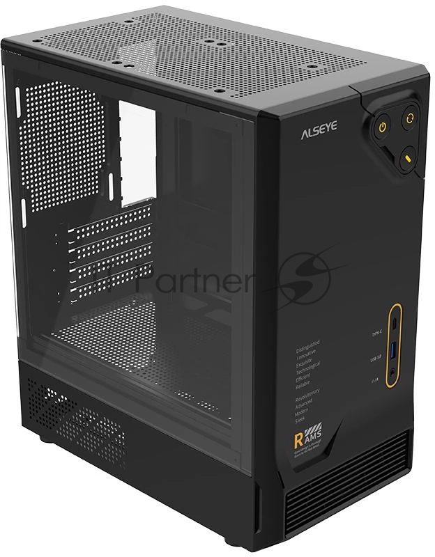 Компьютерный корпус RAMS 1.0 черный-Type C