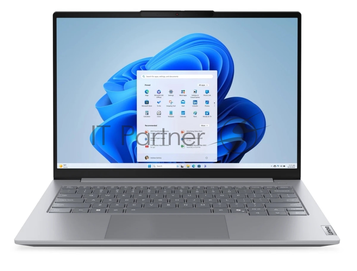 Ноутбук 14" IPS WUXGA LENOVO ThinkBook 14 G8 IRL grey (Core 7 240H/16Gb/512Gb SSD/VGA int/FP/noOS) ((21SG003DGQ))