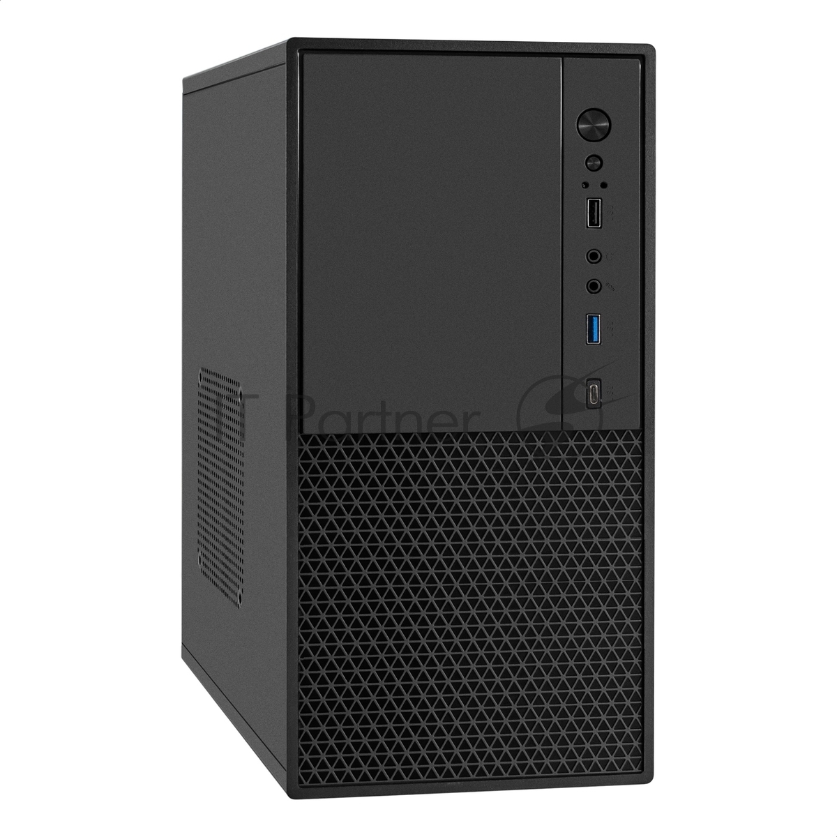 Компьютерный корпус Minitower ExeGate BAA-308MUC-AA500 (mATX, БП AA500 с вент. 8см, 1хUSB+1хUSB 3.0+1хTypeC, HD Audio, черный)